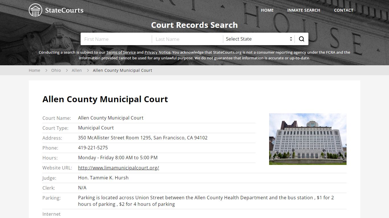 Allen County Municipal Court, Allen County, OH - StateCourts